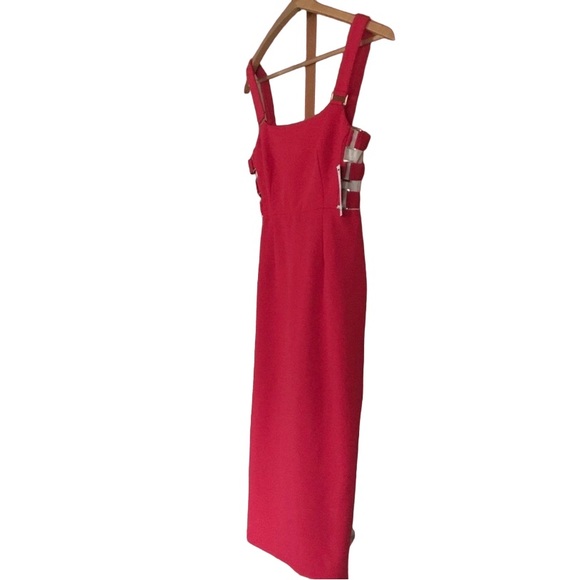 NWT Bold Elements Red Midlength Party Dress XS - Picture 4 of 11
